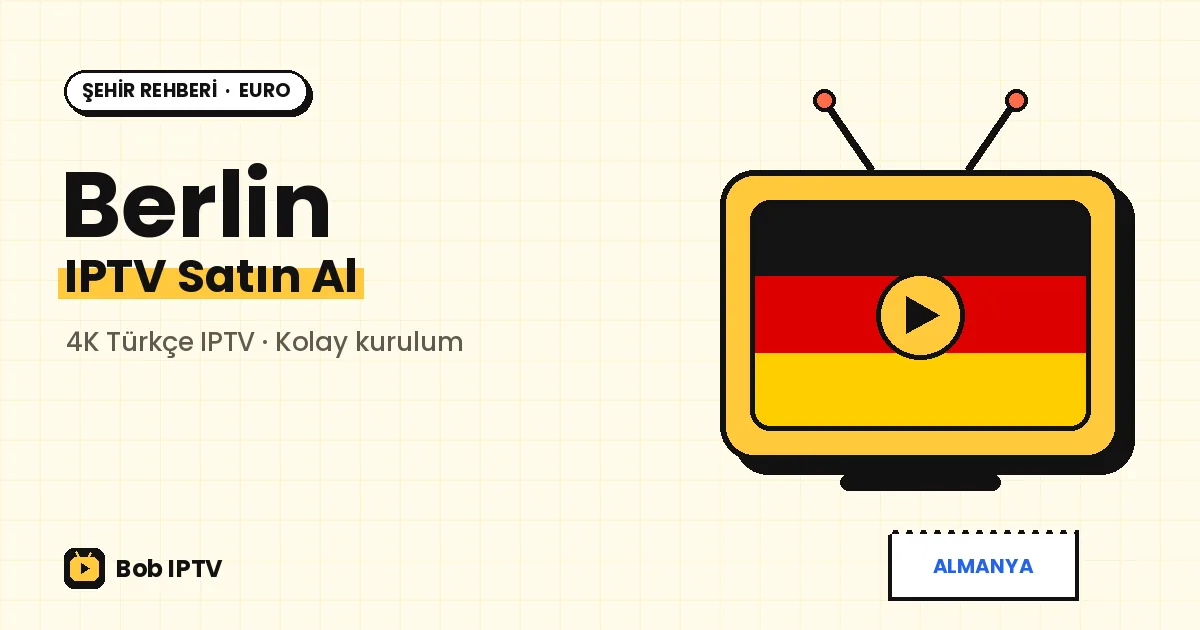 Berlin IPTV: Başkentteki Türk Evlerine Türkçe Yayın